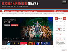 Tablet Screenshot of hershey-harrisburg-theatre.com